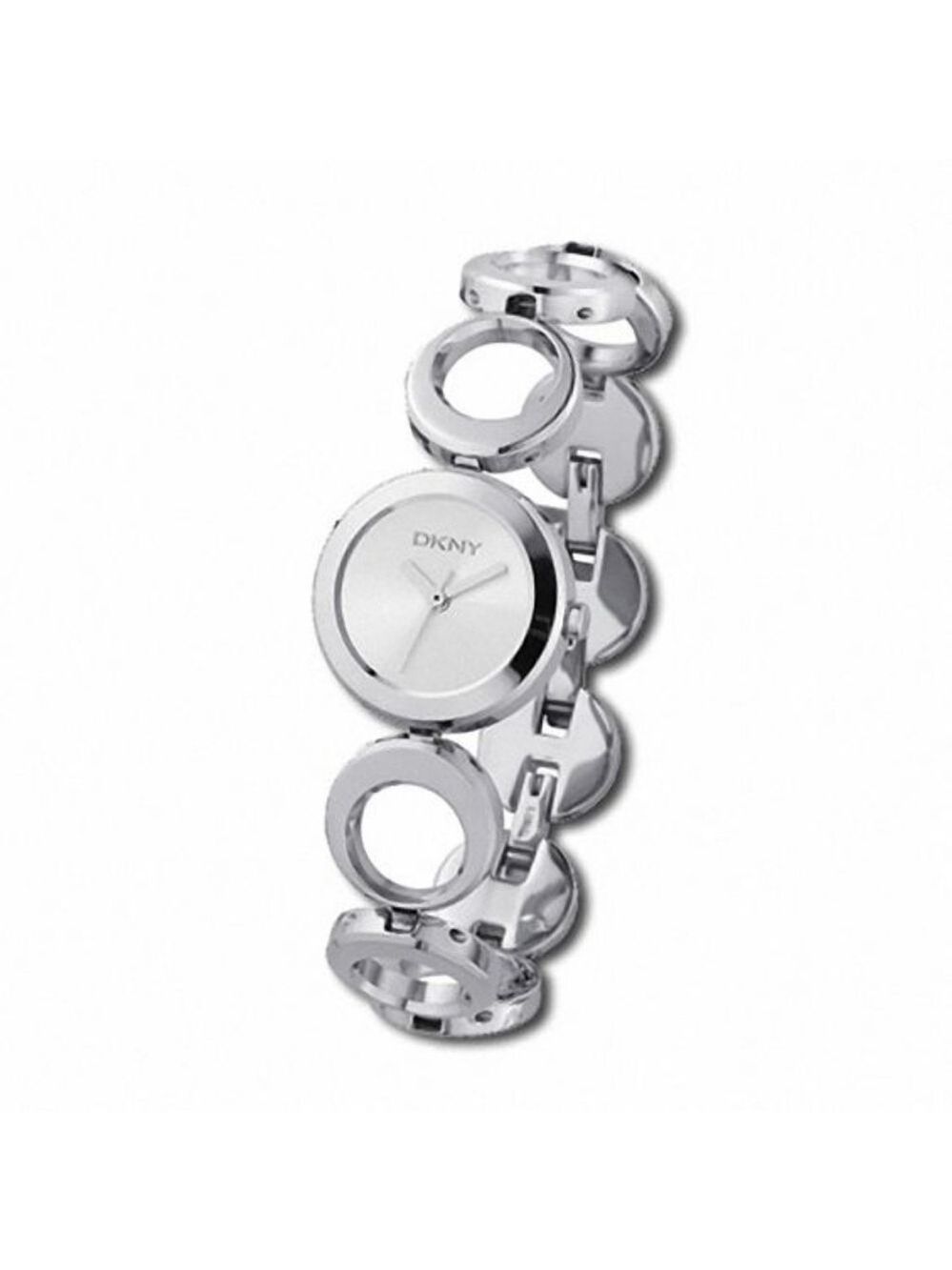 HP. LADIES' DKNY Stainless Steel Bracelet Watch with Silver Dial (Model: NY3196)